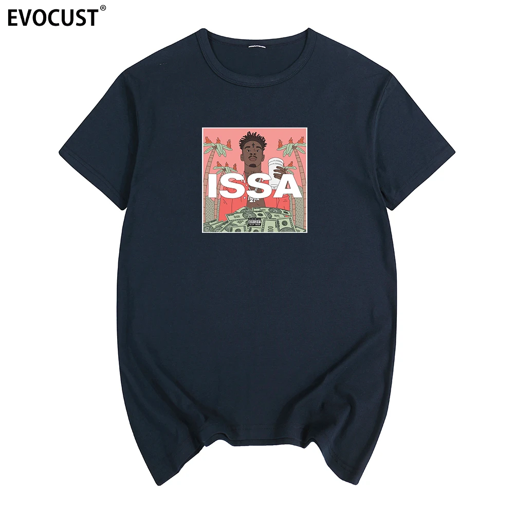 21 Savage Issa в стиле хип-хоп с изображением Тупака Амару Шакура 2Pac рэп футболки хлопок