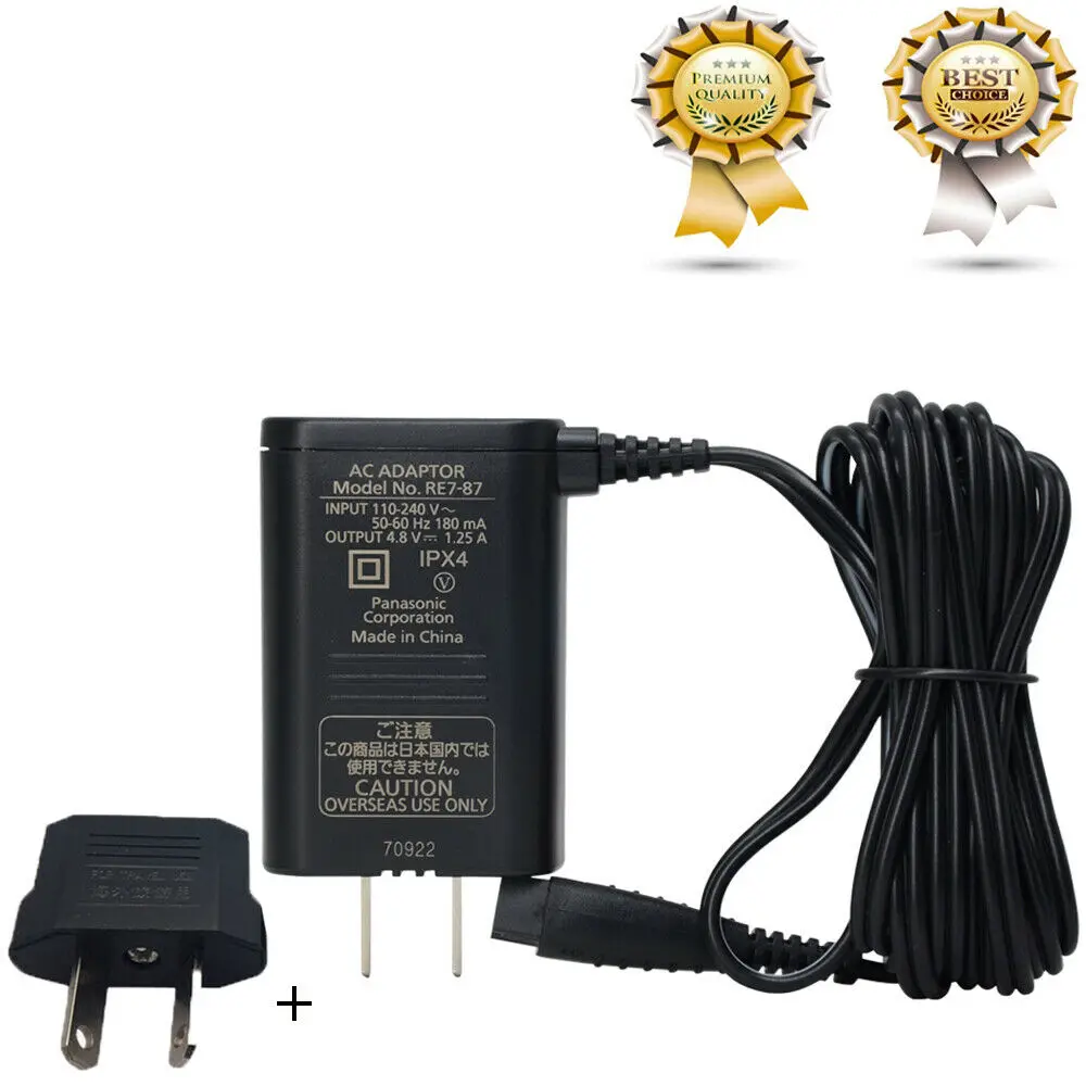 

AC Adapter For Panasonic RE7-87 Electric Shaver Wall Charger Power Cord AC Adapter 4.8V AU Plug
