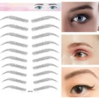 Быстро раскупаемый 1 шт. 3D волосы, как макияжа бровей Водонепроницаемый брови татуировки Стикеры стойкий натуральный поддельная бровь ламинация косметика