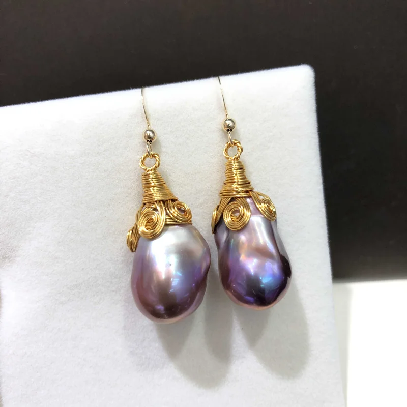 Нет не вызывает аллергии solidn 925 серебро крючок натуральный цвет Большой барокко