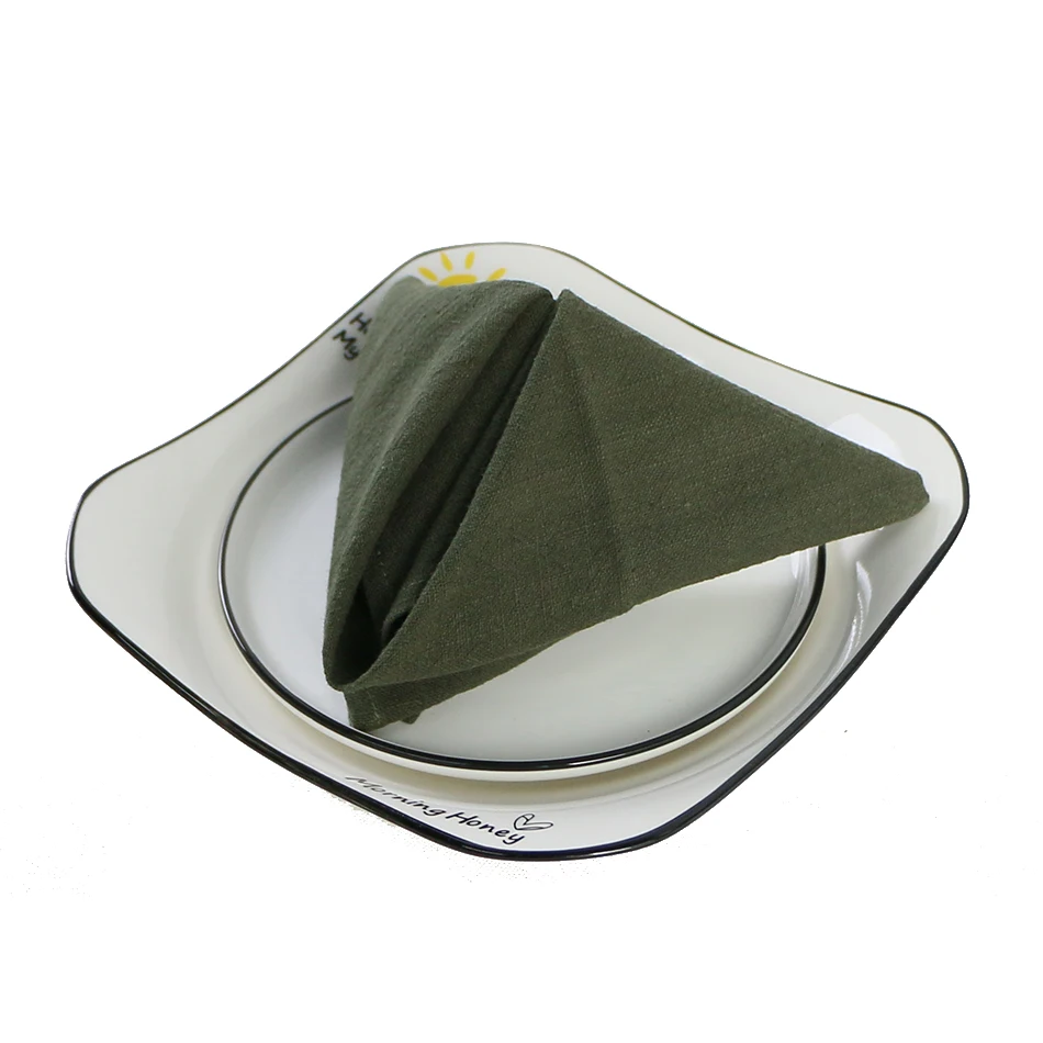 30x45 см тканевые салфетки из смеси конопли тарелки японский стиль многоразовый