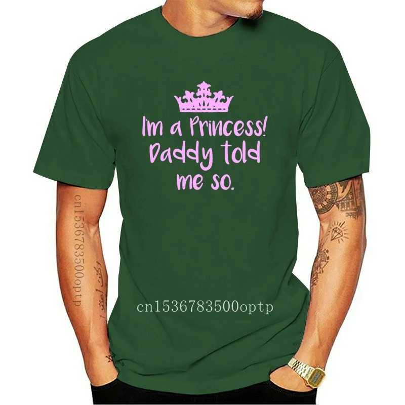 Новинка бейсбольная Футболка I m a Princess DDLG для папы и маленькой принцессы