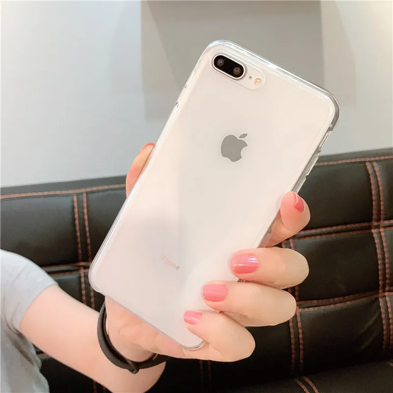 Прозрачный противоударный мягкий термополиуретановый чехол для iphone 11 pro max X XS XR MAX