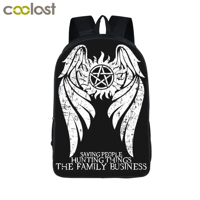 Рюкзак Supernatural Demon Hunter братья Винчестеры Sam Dean рюкзак для книг детские школьные