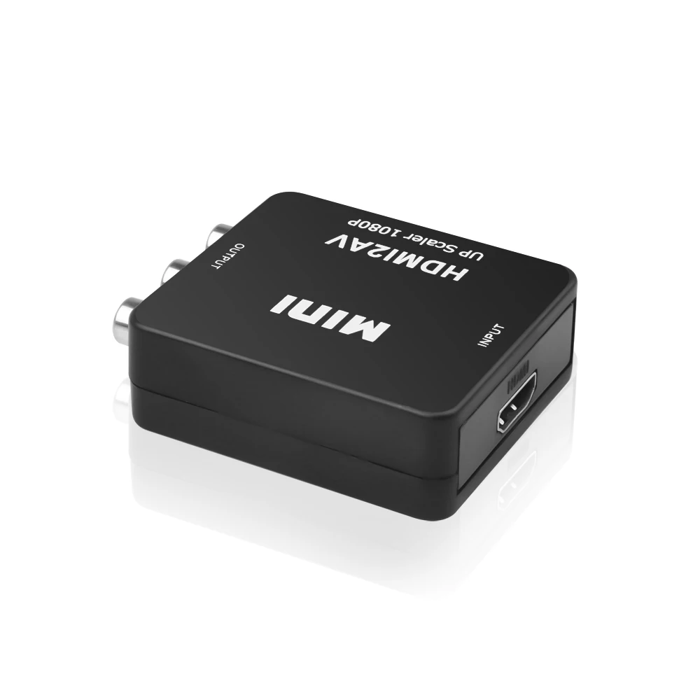 Адаптер HDMI-RCA AV/CVBS HD 1080P Mini HDMI2AV видеопреобразователь для PS3 VCR DVD PC |