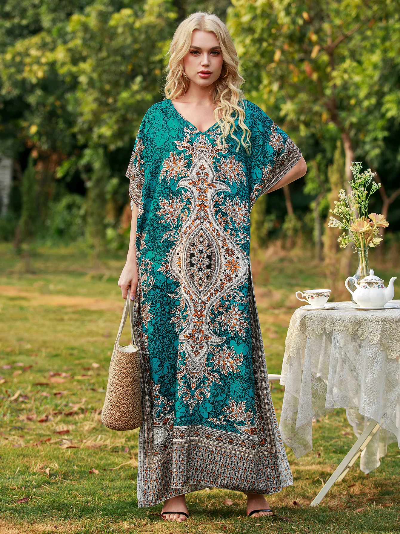 

Women Casual short sleeve leopard Print Dress plus size african dashiki loose abaya kaftan ramadan robe moroccan gown