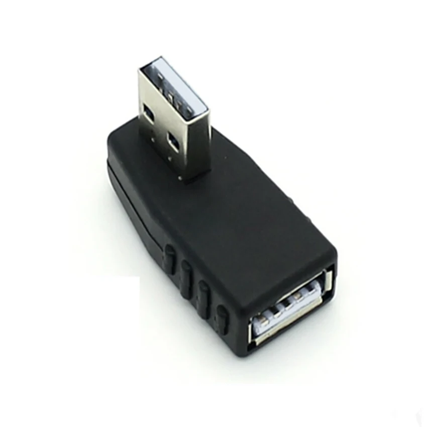 Портативный USB правой коленчатый соединенитель USB2.0 Папа-папа Женский 90 градусов