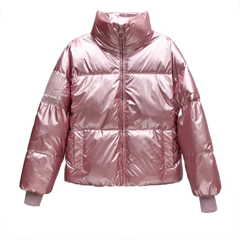 No hat pink Натуральное меховое пальто воротник из натурального меха зимняя куртка женская Свободная короткая пуховая куртка белая пуховая куртка Толстая теплая пуховая парка - Цвет: No hat pink