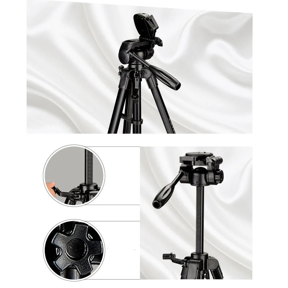 Professional Camera Tripod For Canon Sony Nikon Dslr Adjustable Aluminum Stand With Pan Head Video Vlog Studio Support NE067 | Электроника