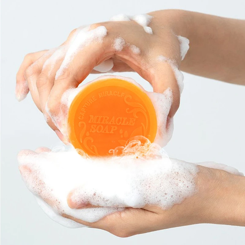 Темно черый Осветления Кожи Мыло койевая кислота Отбеливающее мыло глицерин