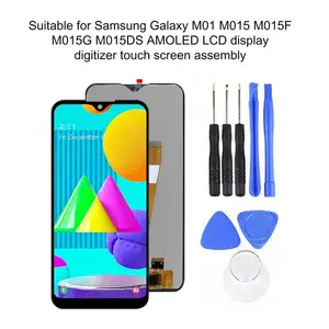 amoled lcd display touch screen digitizer assembly parts for samsung galaxy m01 screen replacement mobile phone parts free global shipping