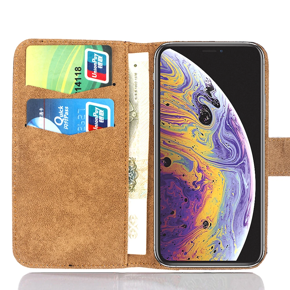 Hisense Rock 5 Чехол 6 Цветов Посвященный Мягкая Переворачиваемая Кожа Специальный Чехол из Кожи с Защитой от Царапин для Телефона и Бумажника с Кредитными Картами.