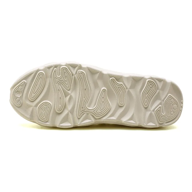 Мужские сандалии-желе без застежки дышащие легкие пляжные шлепанцы с дырками