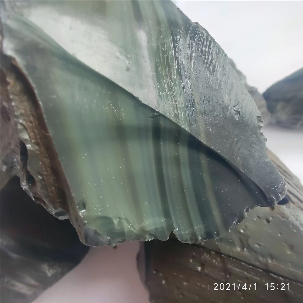 

Natural Striped Obsidian Chunks of Obsidian Energy Healing Stone Home Decoration