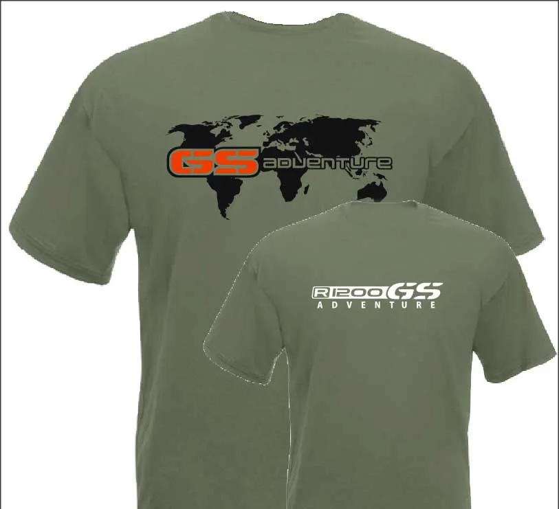 

Hot Sale 100% cotton R 1200 GS Adventure T-SHIRT GSA Motorcycle for Fans shirt Summer Style Tee shirt