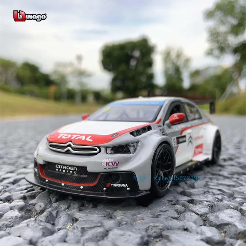 Модель автомобиля Bburago 1:32 2014 Citrien C Elysee WTCC NO.9 WRC из сплава|Наземный транспорт| |