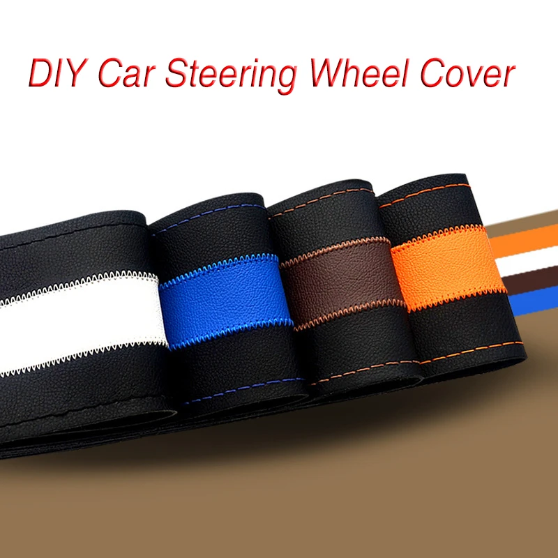 

Steering Wheel Covers Car Couvre Volant Funda Volante Coche Accessories Interior Coprivolante Auto Carro Pokrowiec Na Kierownice