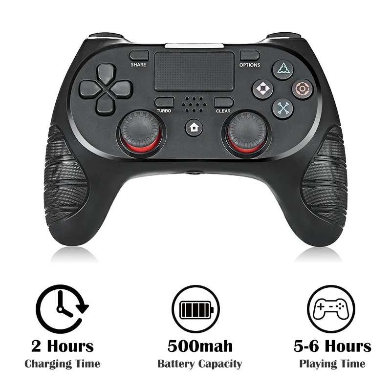 

Wireless Gamepad For Sony PS4 Controller Support Bluetooth Dual Shock With 6-Axis Wireless Joystick for Playstation 4 SLIM PC