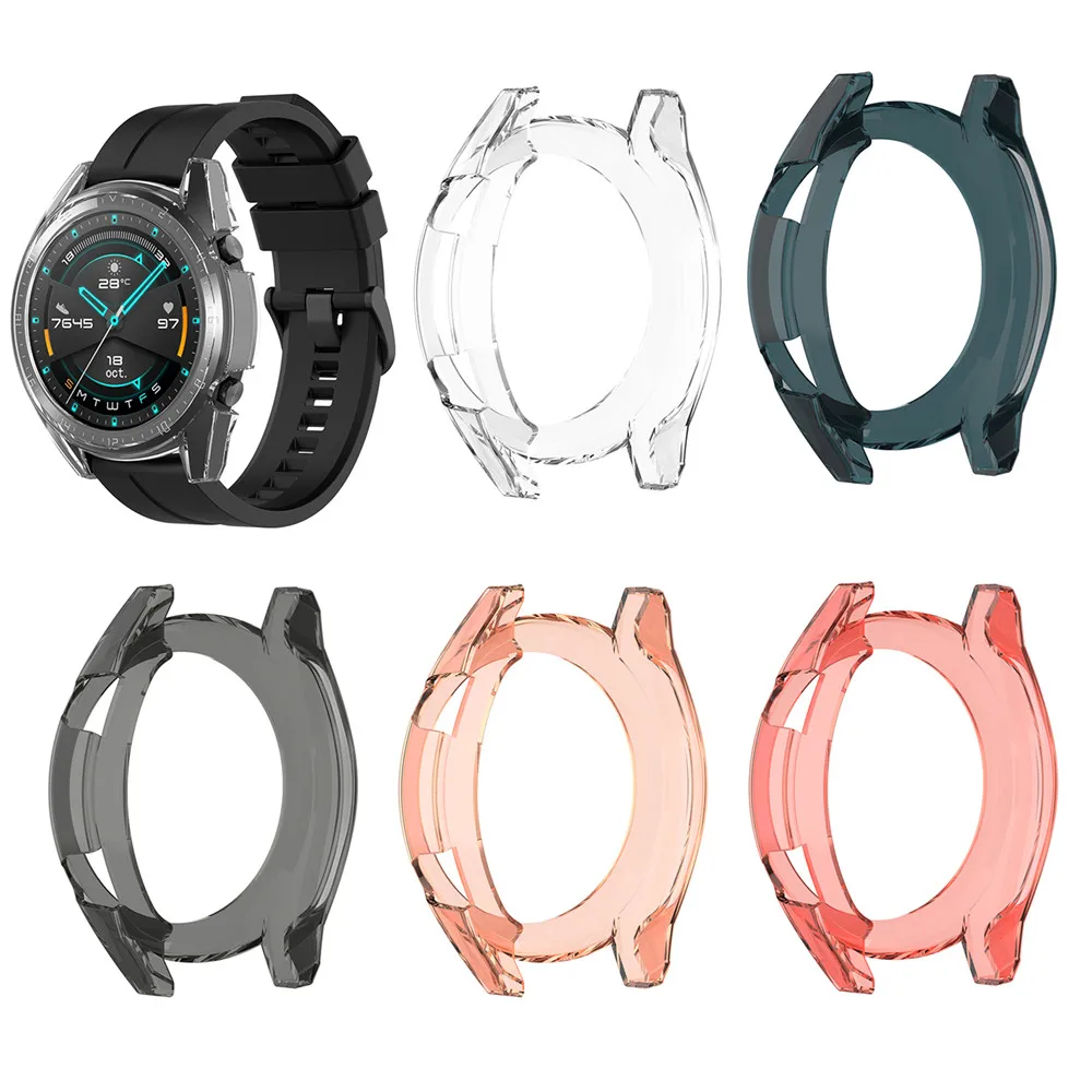 Прозрачный чехол для часов HUAWEI Watch GT /GT 2 42 мм 46 защитный экрана умных с защитой от