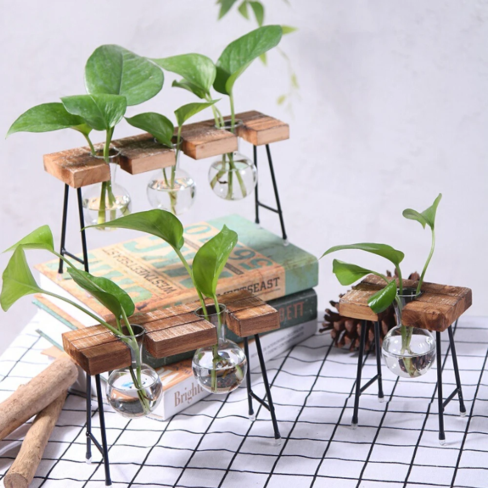 Креативная стеклянная бутылка ваза гидропонное растение прозрачные цветочные