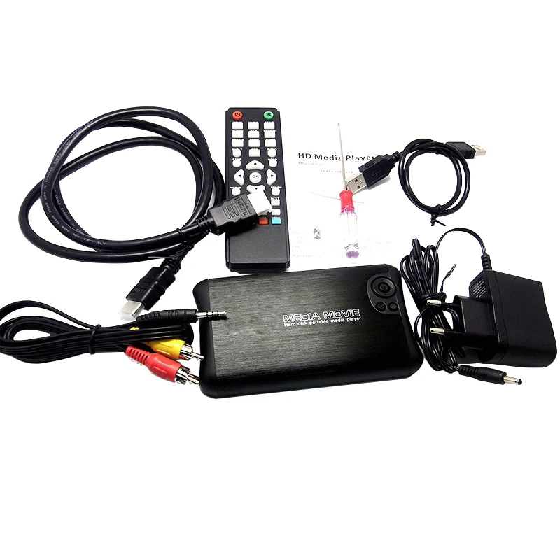 Mini 1000GB 2 5 &quotSATA Full HD 1080p MKV 5'' HDD HDMI совместимый медиаплеер центр USB OTG SD AV TV AVI RMVB