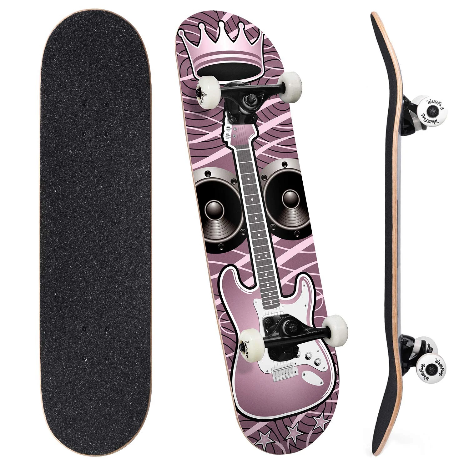 

Skateboards Complete Skateboard 31 x 7.88 for Kids, Youths, Teens, Beginners, and Adults, 7 Layers Radial Concave Standard Canad