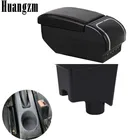 Подлокотник для Renault Dacia Sandero Logan, двухслойная пепельница с 9USB-разъемами для центрального магазина, автомобильные аксессуары