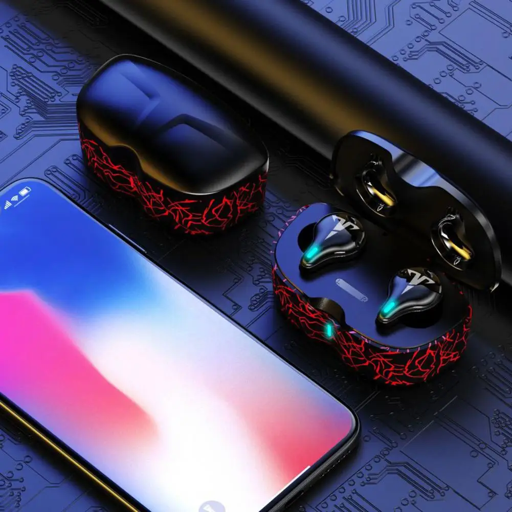 

TWS Bluetooth V5.1 8D Stereo Low Latency Earphones Wireless Headsets Music Earbuds with Mic for Gaming Gift For Boyfriend