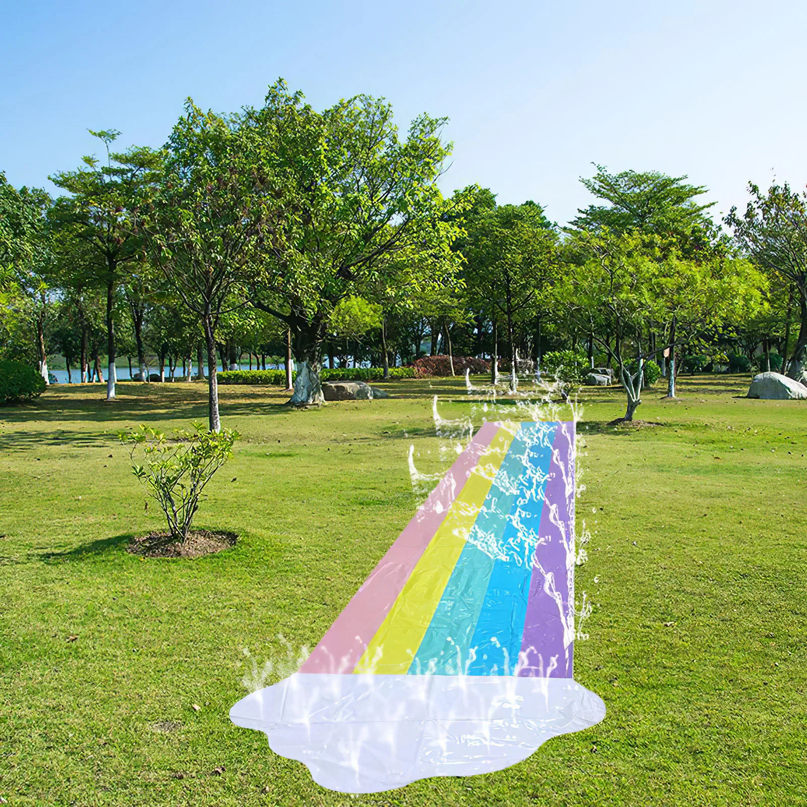 

480*80cm/ Children Surf Water Slide Outdoor Garden Racing Lawn Water Slide Spray Summer Water Games Toy toboggan aquatiqu