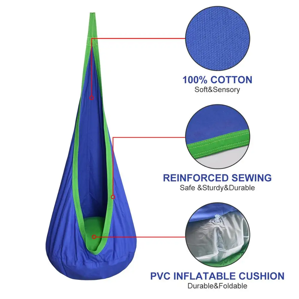 ARRIES Творческий Детский гамак садовая мебель Pod Качели стул помещении на открытом