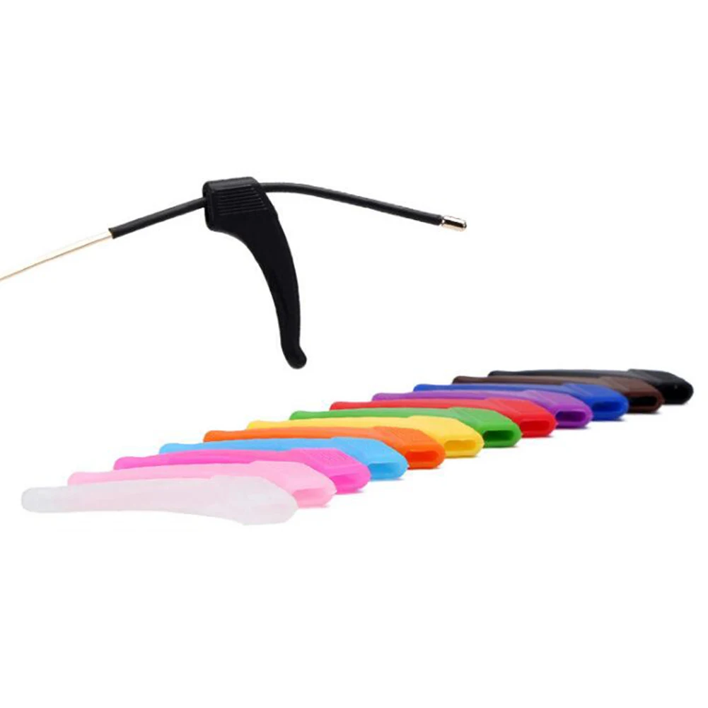 

Black Silicone Anti Slip Ear Hook Eyeglasses Leg Grip Myopia Glasses Sports Fixed Grips Reading Glasses Sunglasses Accessories