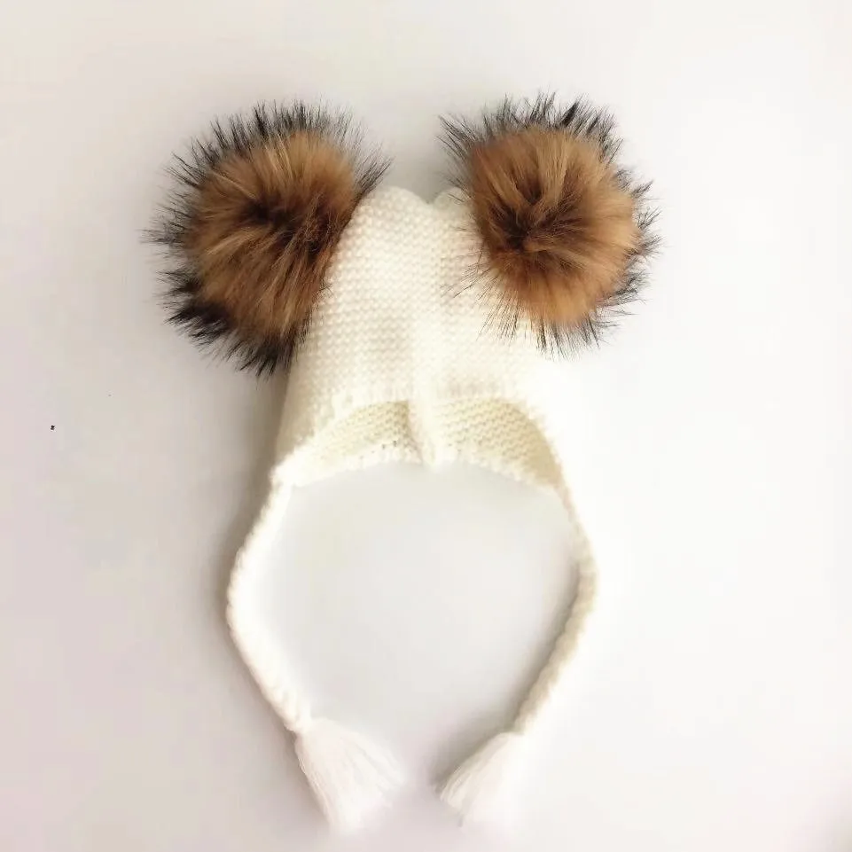 Теплые зимние наушники для детей от 6 месяцев до 3 лет детская зимняя шапка