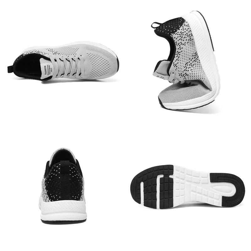 New Lightweight Trend Men's Running Shoes 46 Comfortable Lace Up Mesh Men's Sneaker 45 Big Size Non Slip Jogging Men Shoe Gym 44