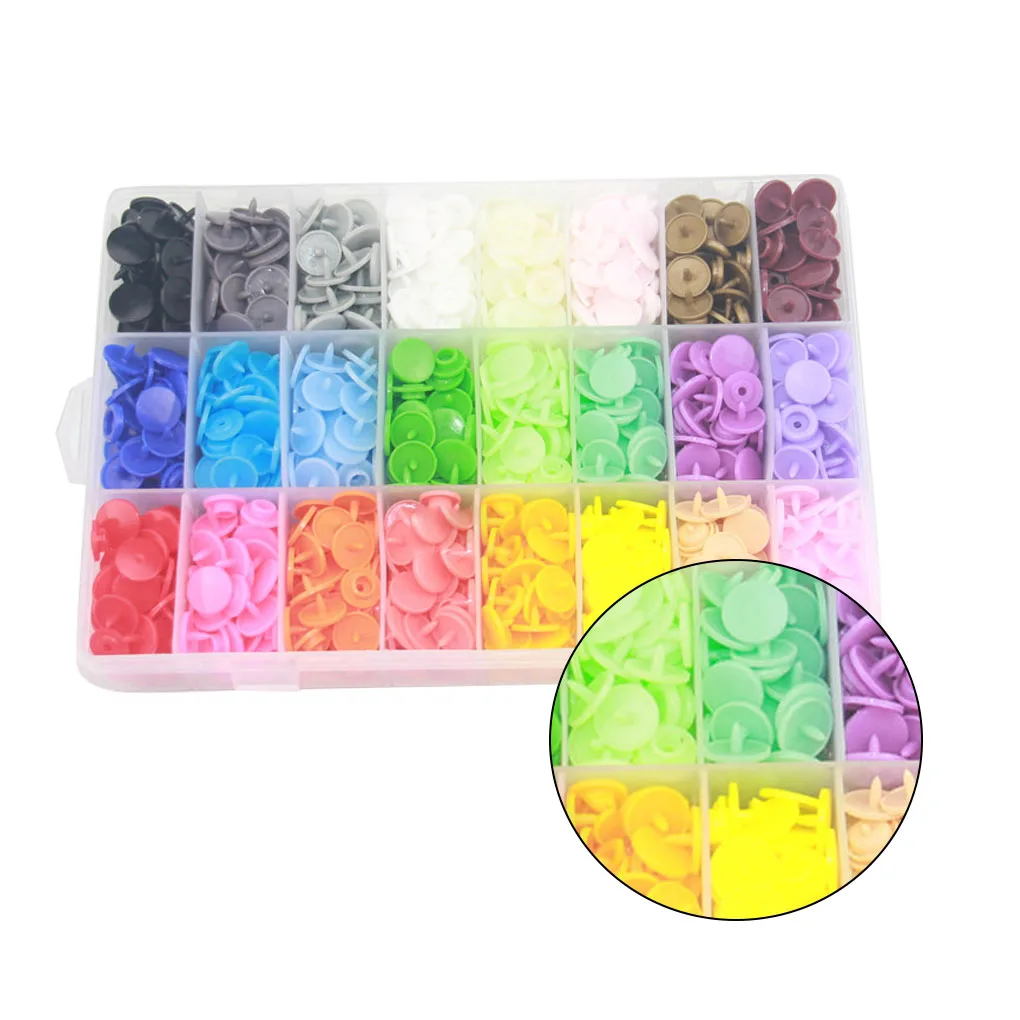408 комплектов 24 цвета круглые защелки кнопки застежки детская одежда зажимы