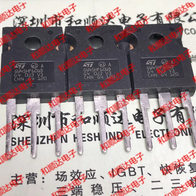 

10pcs/lot GW45HF60WD STGW45HF60WD New stock TO-247 600V 45A