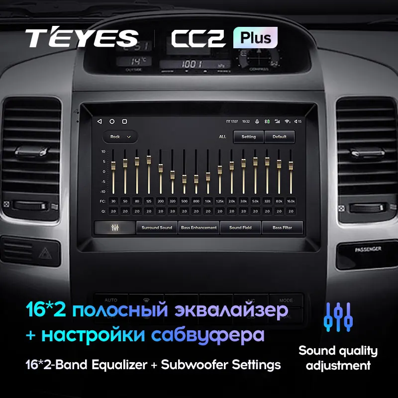 TEYES CC2L и CC2 Plus Штатная магнитола For Тойота Ленд Крузер Прадо J120 Лексус ЖХ Toyota Land Cruiser