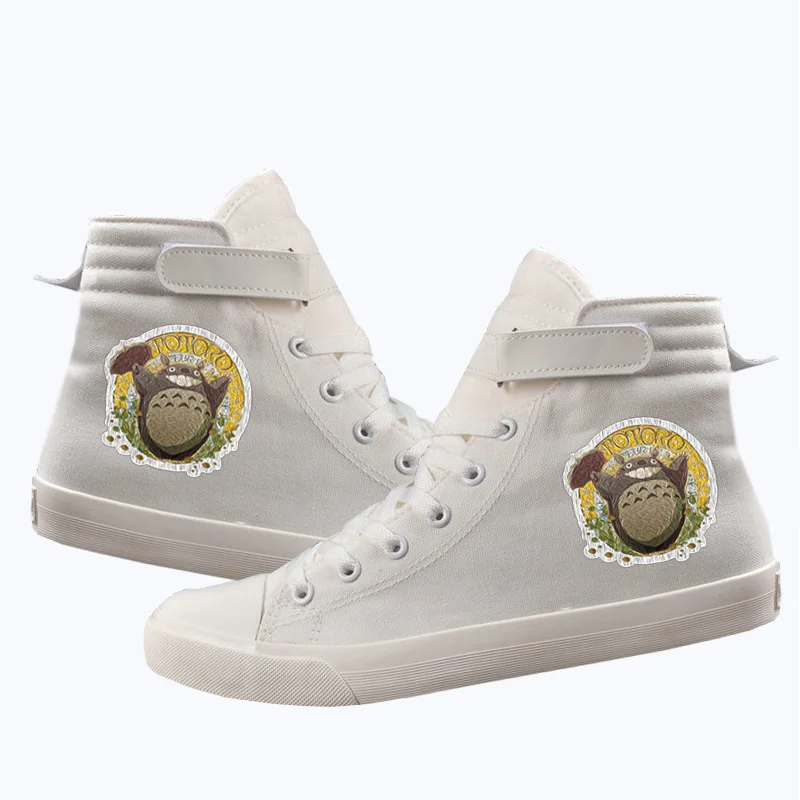 

High-Q Unisex Anime Tonari no Totoro Casual duck shoes plimsolls My Neighbor TOTORO Mei Hook Loop canvas shoes rope soled shoes