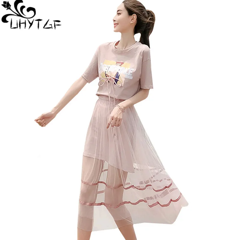 UHYTGF размера плюс женское летнее Повседневное платье Платье дамские туфли