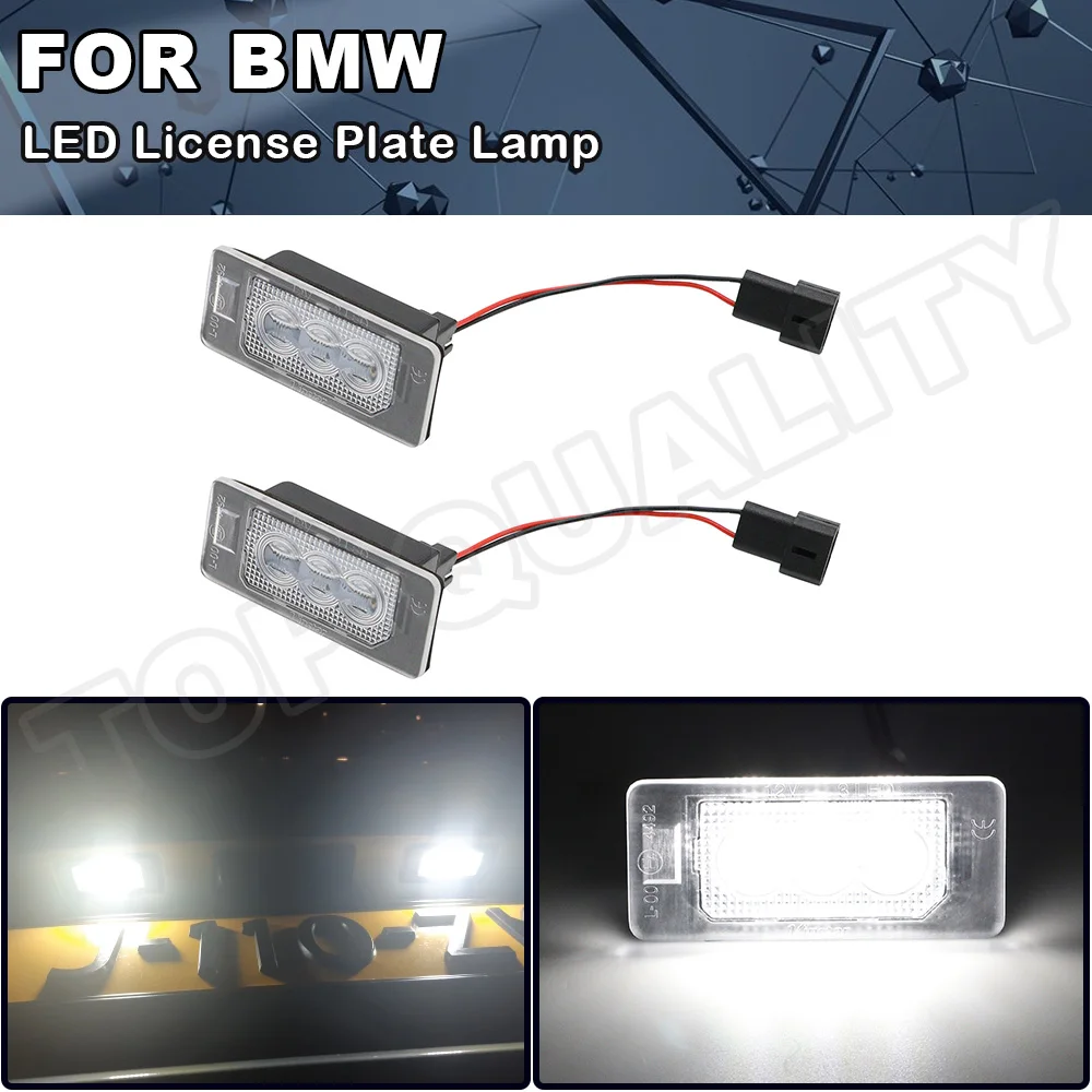 

2X светодиодный номерной знак светильник лампы для BMW E46 E82 E88 F22 F23 F45 E90 E91 E92 E93 F30 F31 F34 F32 F36 F33 E39 E60 E61 F10
