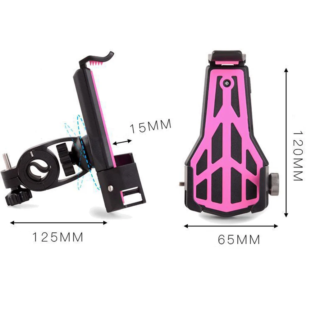 

Outdoor Mountain Bike Phone Mount 360 Rotation Stable 3-point Holder GPS Cell Phone Other Devices Adjustable Phone Holder