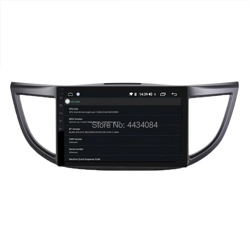Ouchuangbo car audio gps radio for CRV CR-V 2012-2016 android 9.0 OS 4GB+64GB octa 8 core support 4G internet BT swc spainsh | Автомобили