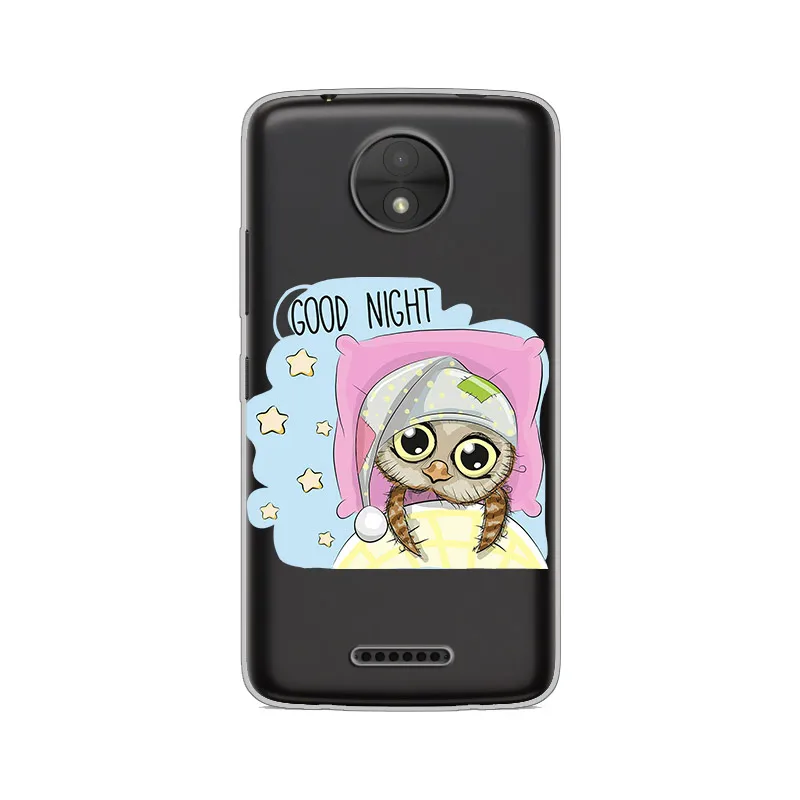 Ciciber Животные Сова для Motorola Moto C Z2 Z3 ONE P30 G4 G5 G5S G6 E3 E4 E5 Play Plus Power M X4 чехол мягкий