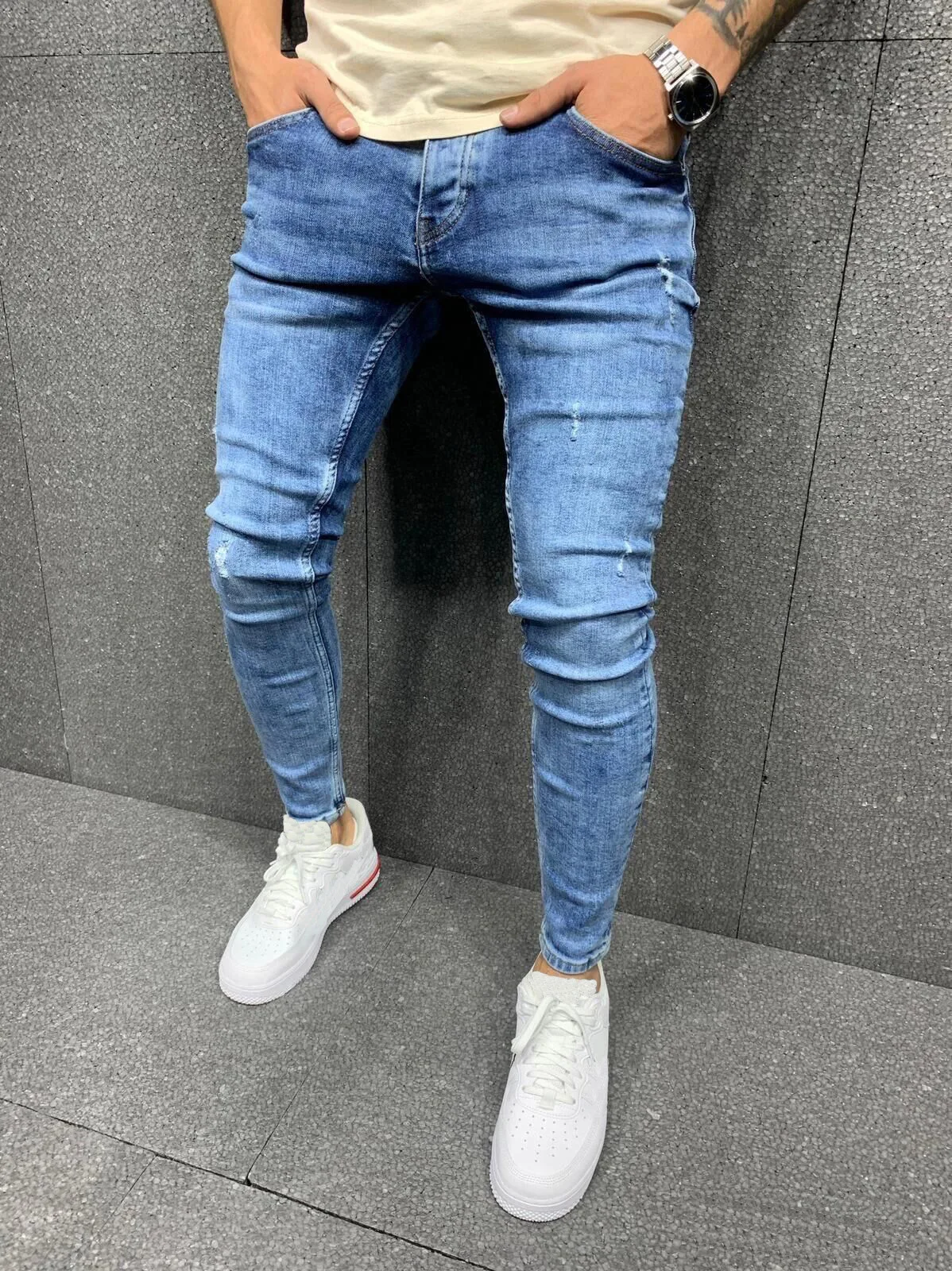 

Jean Homme Fashion New Tejano Hombre Slim Fit Mens Jeans Pants Fashions Men Stretch Jean Slim Homme Skinny Jeans Men Ropa Hombre