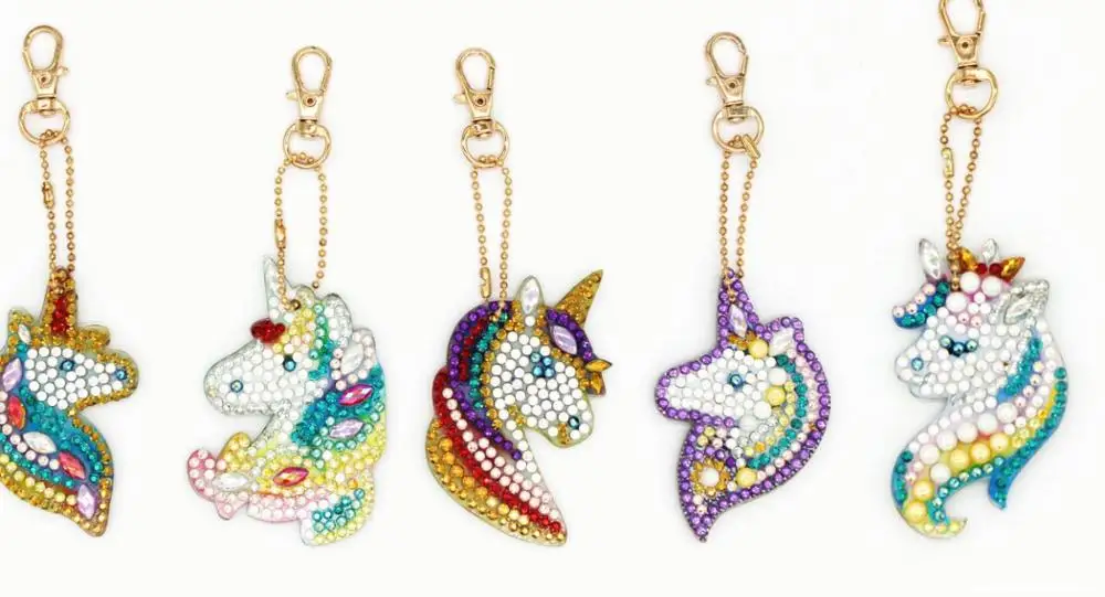 Diamond keychain 5D алмазная картина брелок горный хрусталь вышивка ангел подвеска «сделай сам» ремесло набор для картин из алмазов крест аксессуары для вышивания - Цвет: Diamond keychain