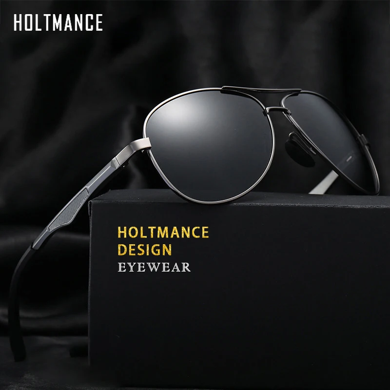 

Солнцезащитные очки Мужские/Женские поляризационные, авиаторы из алюминиево-магниевого сплава, брендовые дизайнерские, для вождения