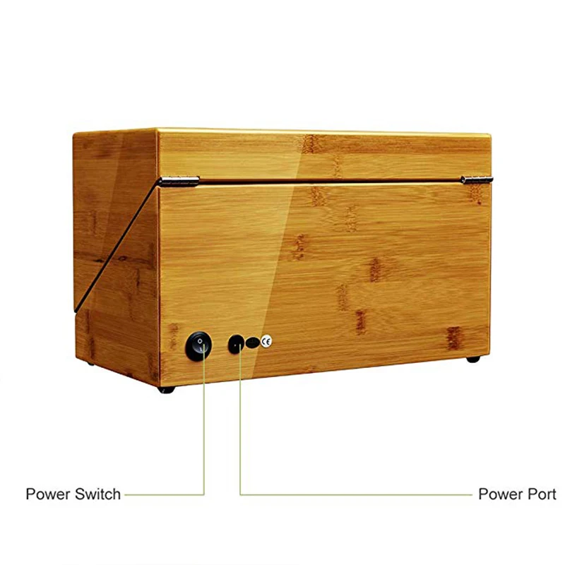 Автоматическое устройство для намотки часов JQUEEN из бамбукового дерева Quad 4 + 0 с