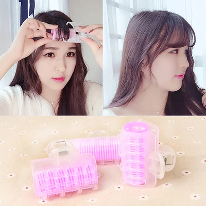 

3Pcs/set Hair Rollers Bang Roll Curler Hair Curler Plastic Self-adhesive Hair Curling Hairdressing Tool Girl Beauty Styling Tool