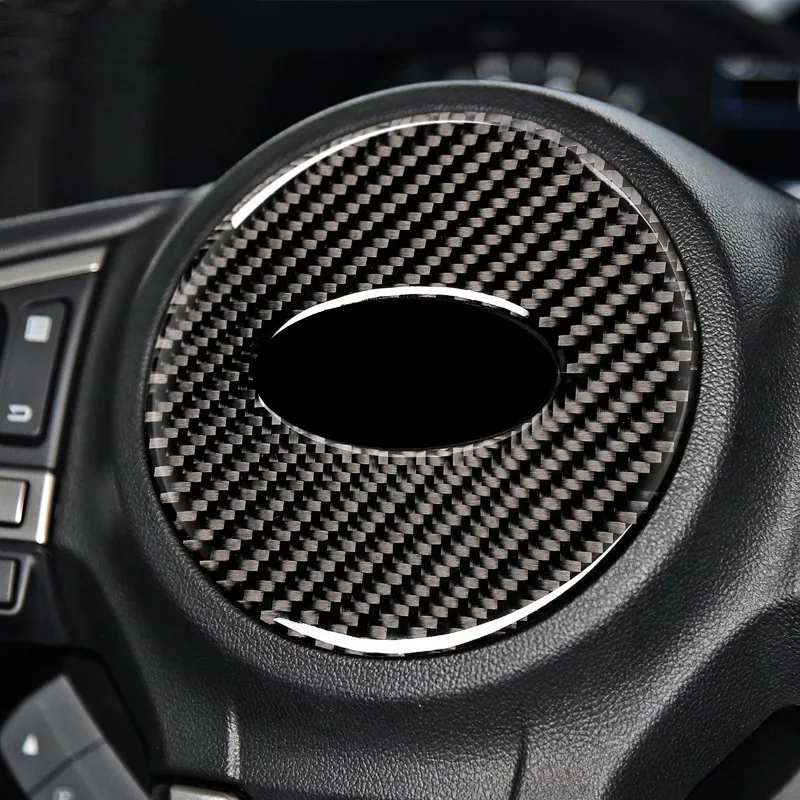 Пуговицы на руль автомобиля из углеродного волокна декоративная рамка обшивка