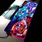 Mairuige RGB Лига Легенд, Самые продаваемые геймеры могут настроить крутые игровые аксессуары, большой коврик для мыши Xxl светодиодный светящийся 90x40