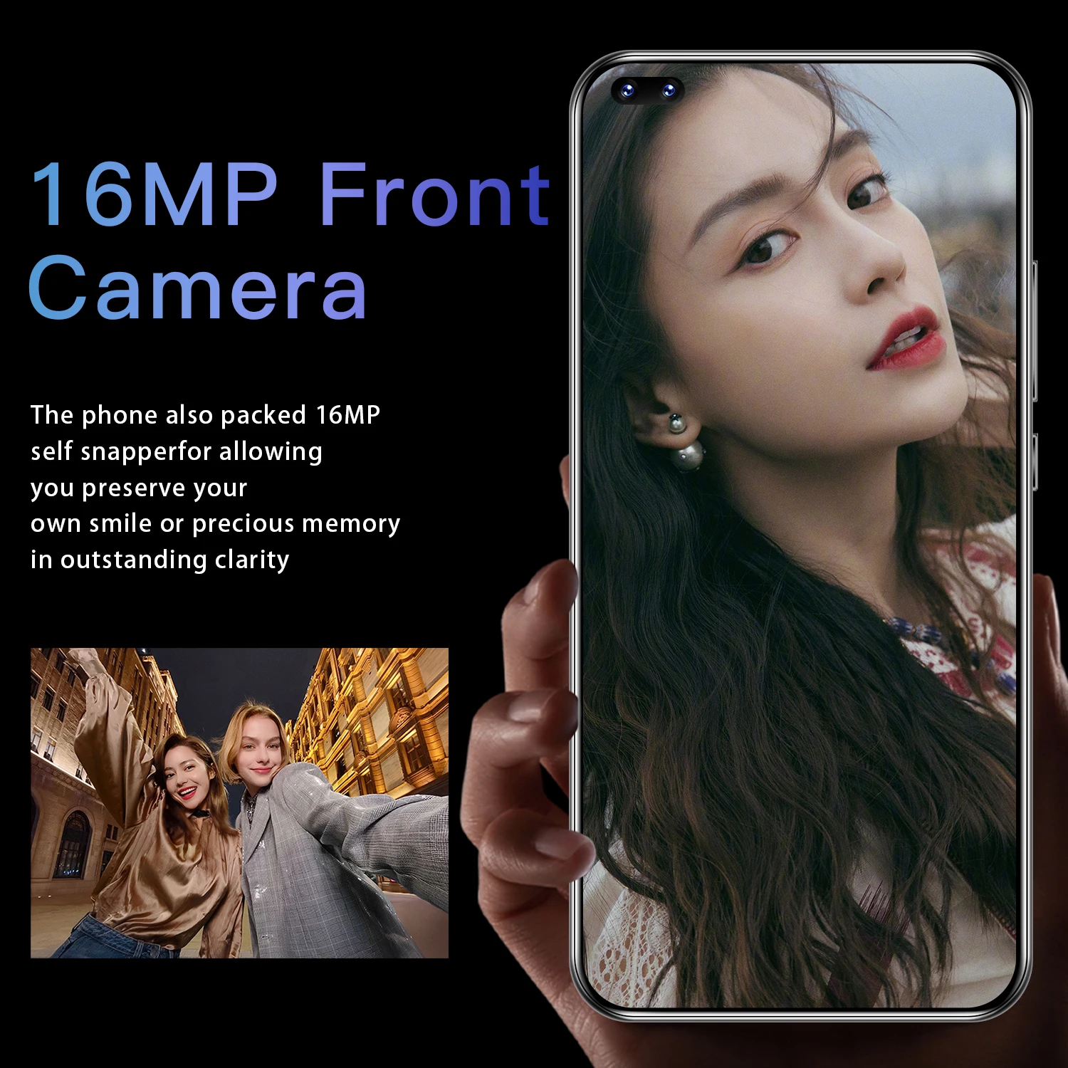 

Mate40 RS Smartphone 7.3 Inch Full Screen Octa 10 Core 6800mAh 12GB 512GB 4G LTE 5G Network Mobile Phone